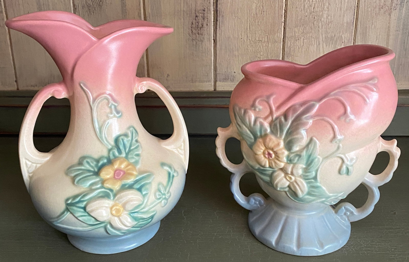 Two Vintage Hull Art Pottery Vases - Wildflower Pattern (1 of 6)