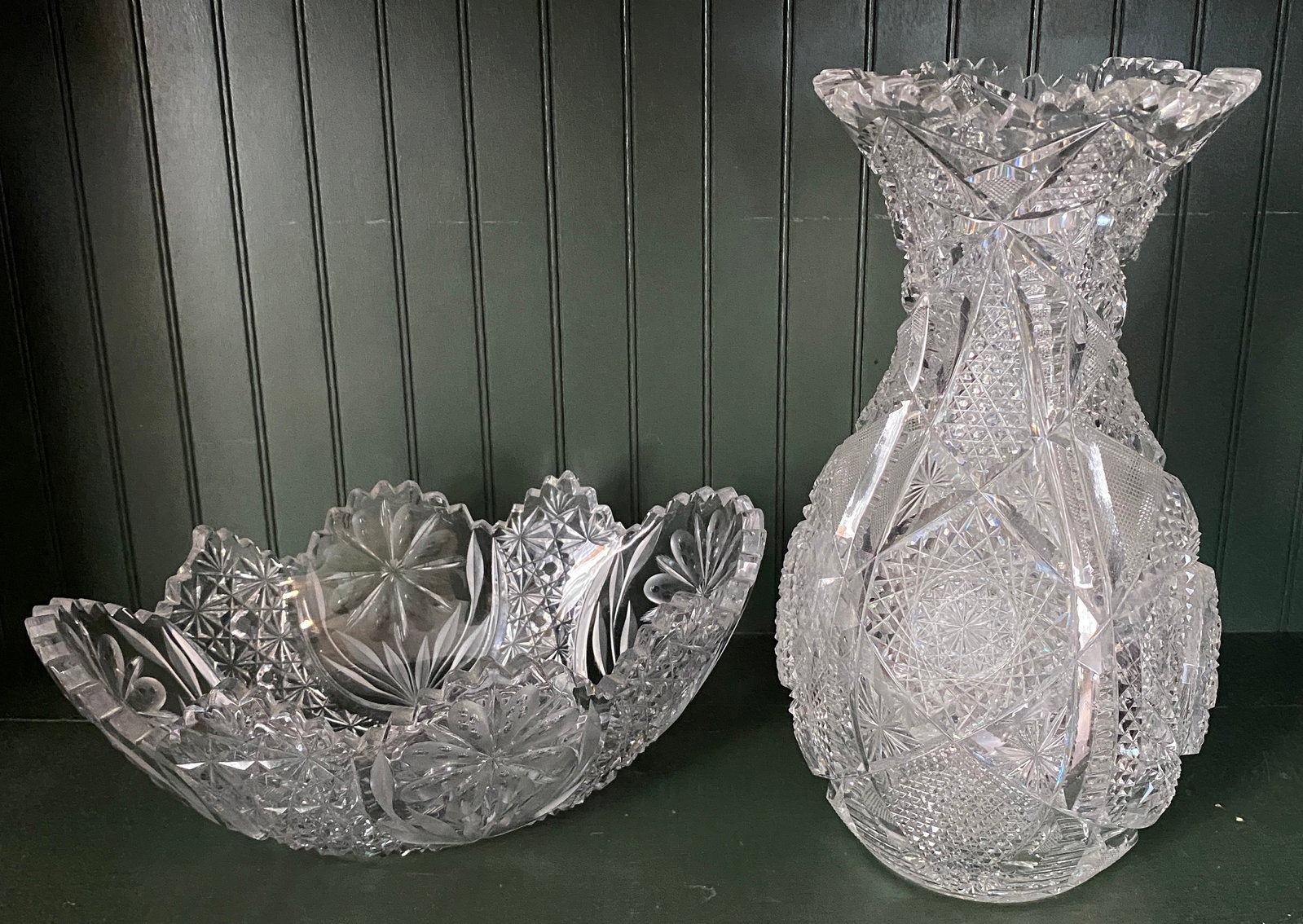Glass Crystal Bowl and Vase - Absolutely No Shipping (1 of 6)