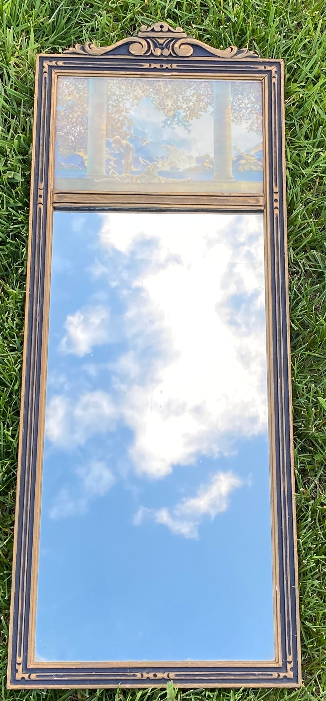 Maxwell Parish Scene Mirror - Overall 30"x12.25" - Absolutely No Shipping (1 of 7)