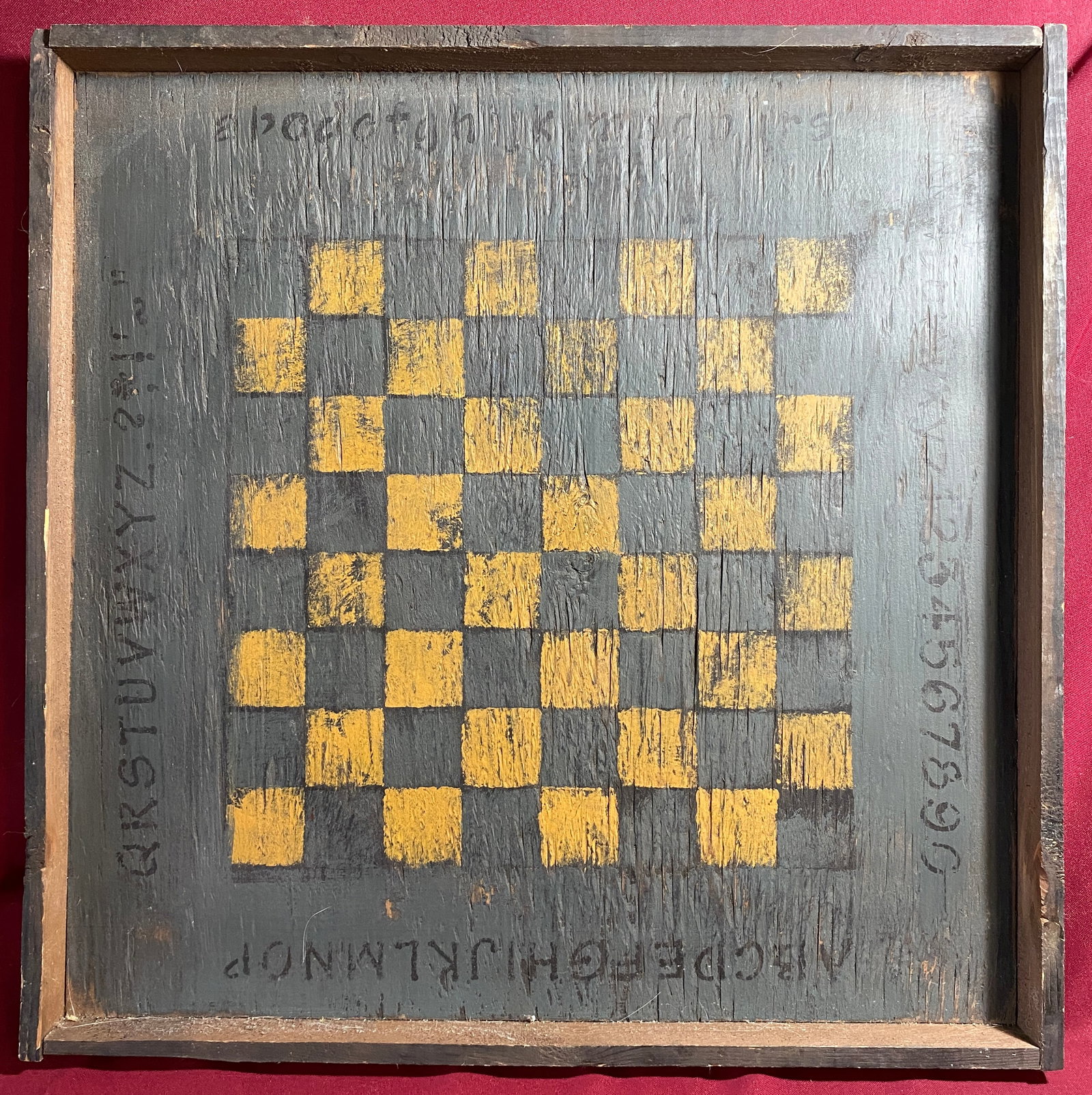 Older Wooden Checker/Chess Board - 19"x19"x1.5" (1 of 7)