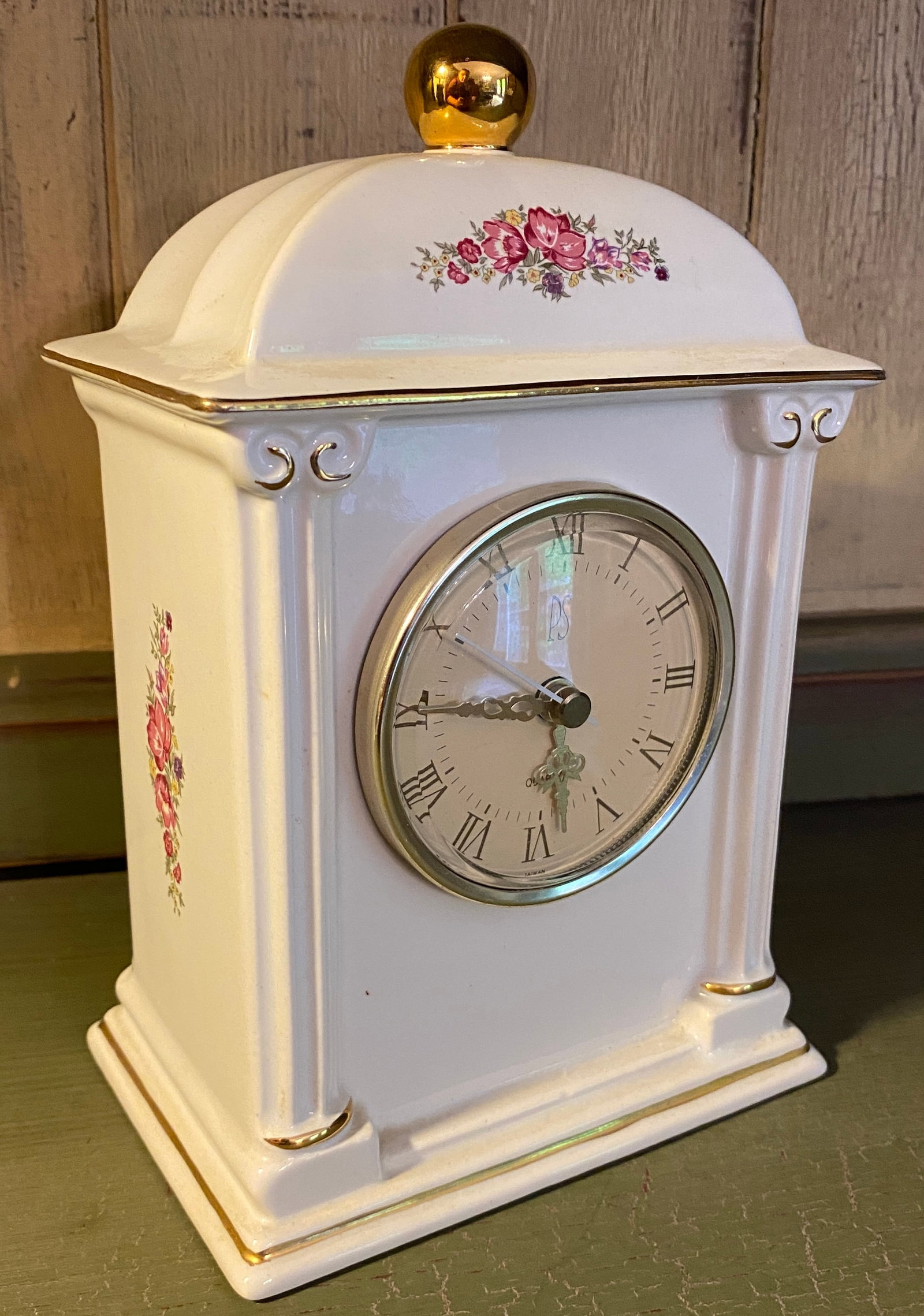 Limited Edition Paul Sebastian Porecelain Quartz Mantel Clock (1 of 8)