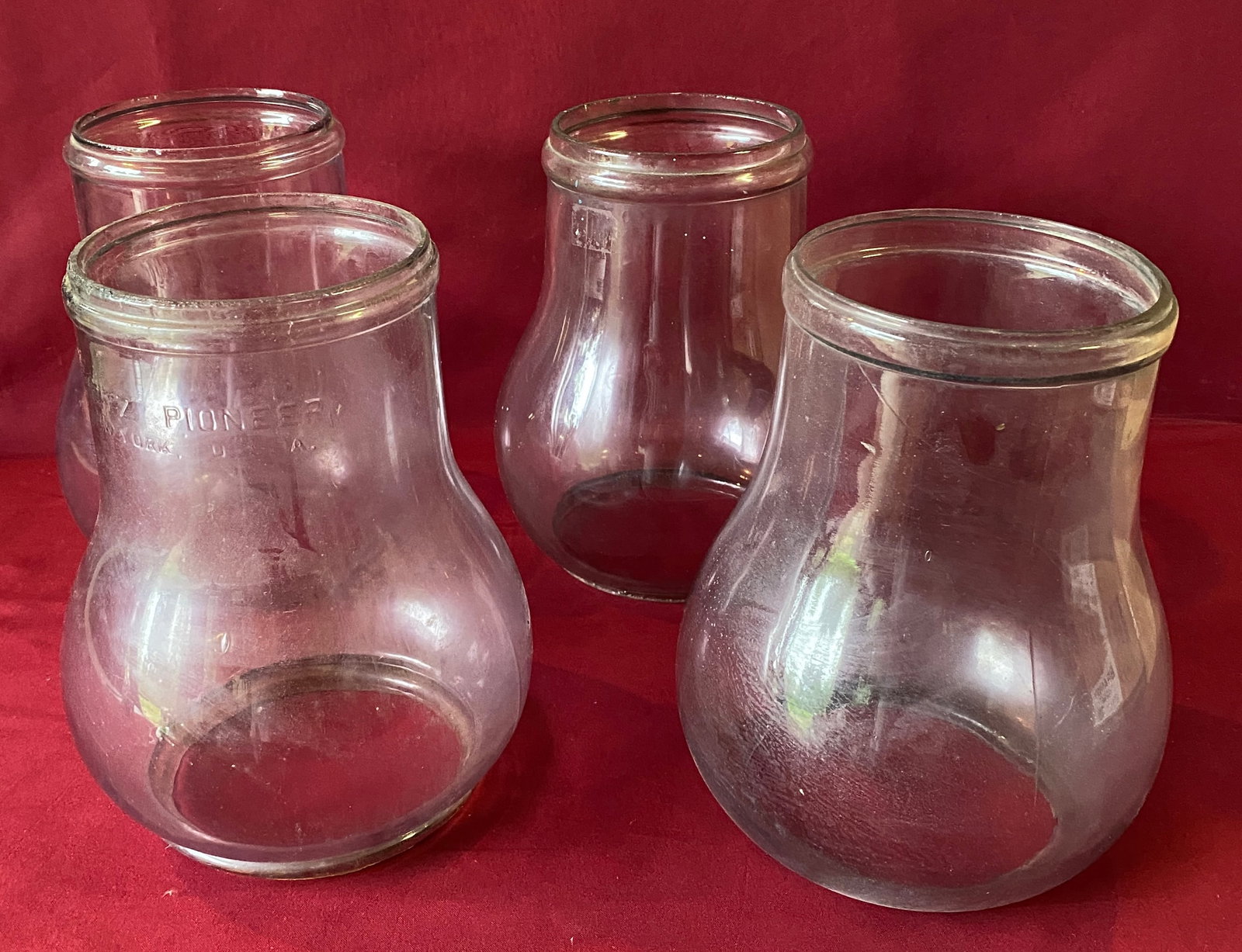 Four Large Glass Globes - Dietz, Etc. - Absolutely No Shipping (1 of 6)
