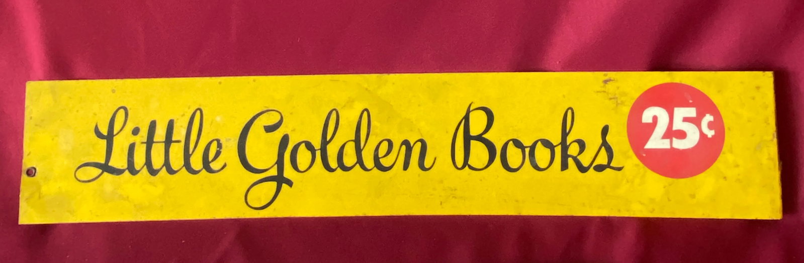 Older 'Little Golden Books' Metal Advertising Sign - 22"x4": Older 'Little Golden Books' Metal Advertising Sign - 22"x4"