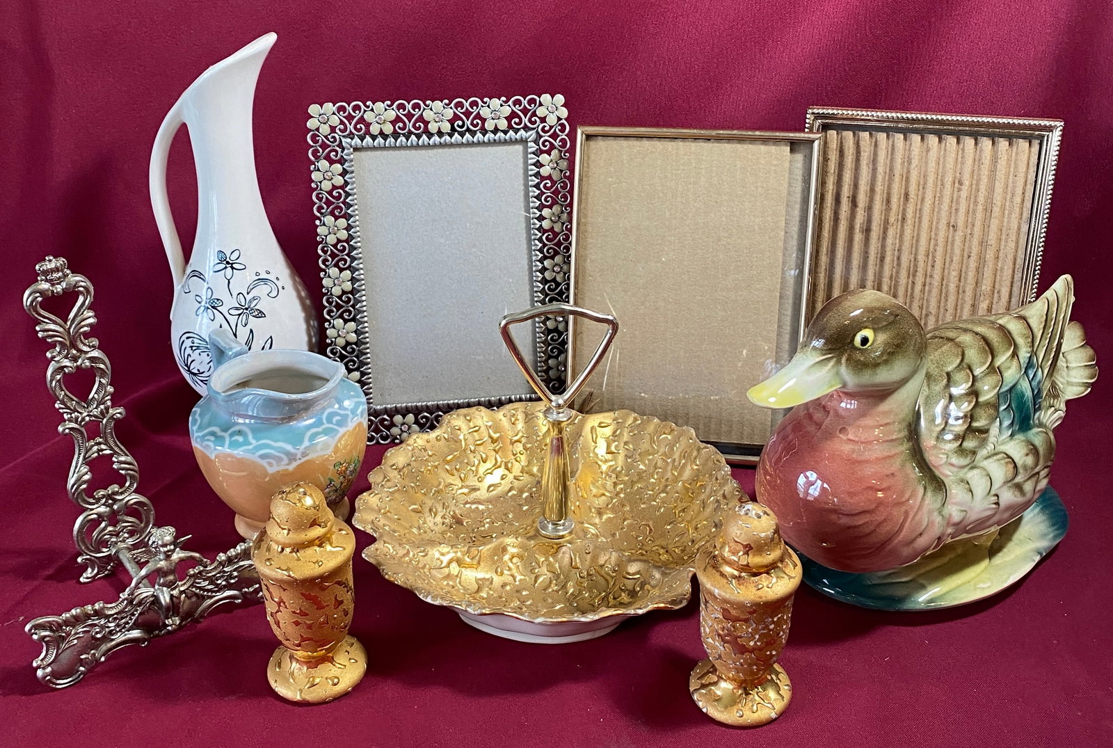 Various Miscellaneous Items - Picture Frames, Ceramic Duck, Creamer, Etc. - Absolutely No Shipping (1 of 5)