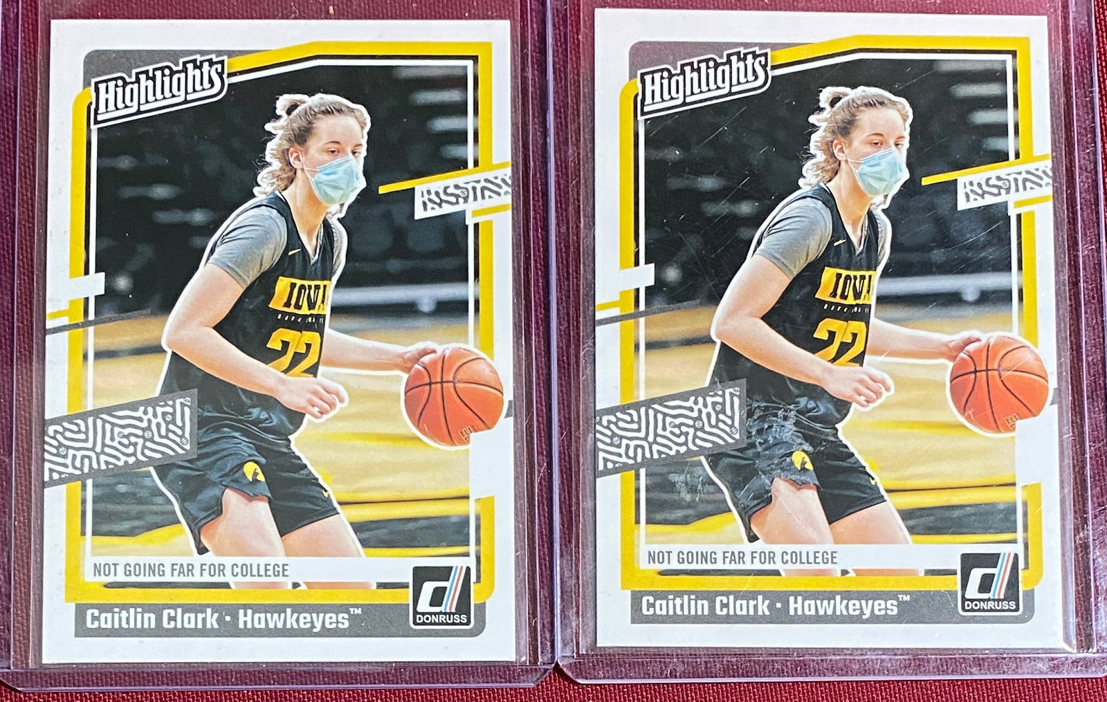 Two 2024 Panini Donruss No. H5 Caitlin Clark - 'Highlights' - Caitlin Clark Collection (1 of 4)