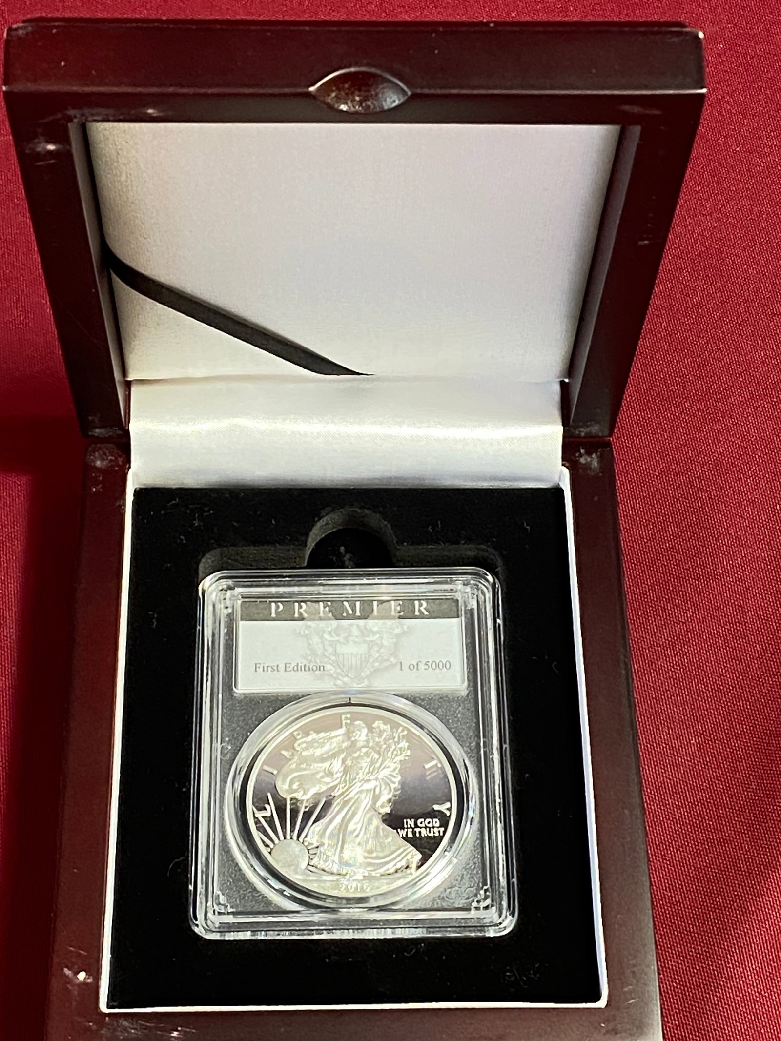 Graded 2016-W One Ounce .999 Fine Silver Eagle - 30th Anniversary - Lettered Edge - PR70DCAM by PCGS (1 of 5)