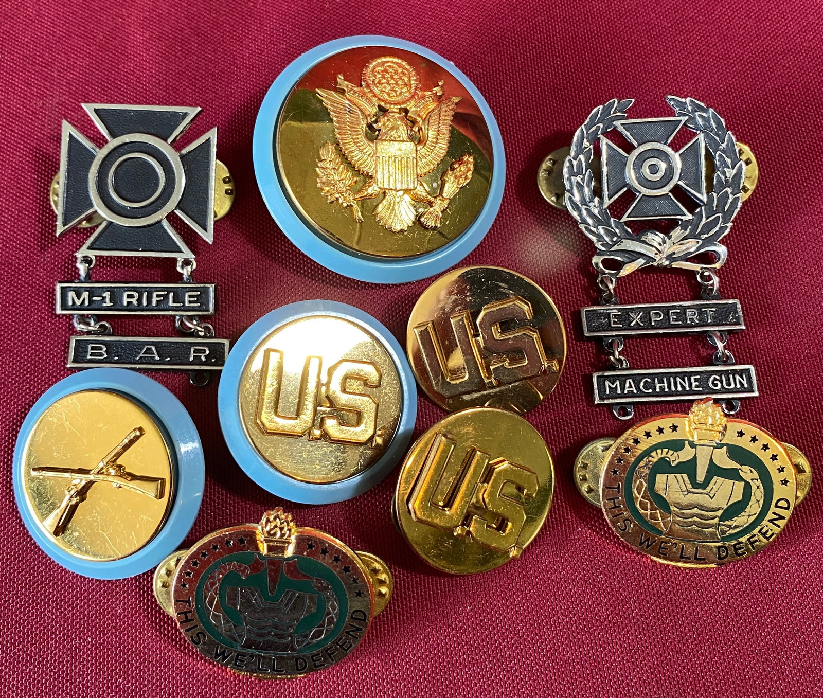 Older Medals/Pins - Shooting, U.S. This We'll Defend, Etc. (1 of 6)