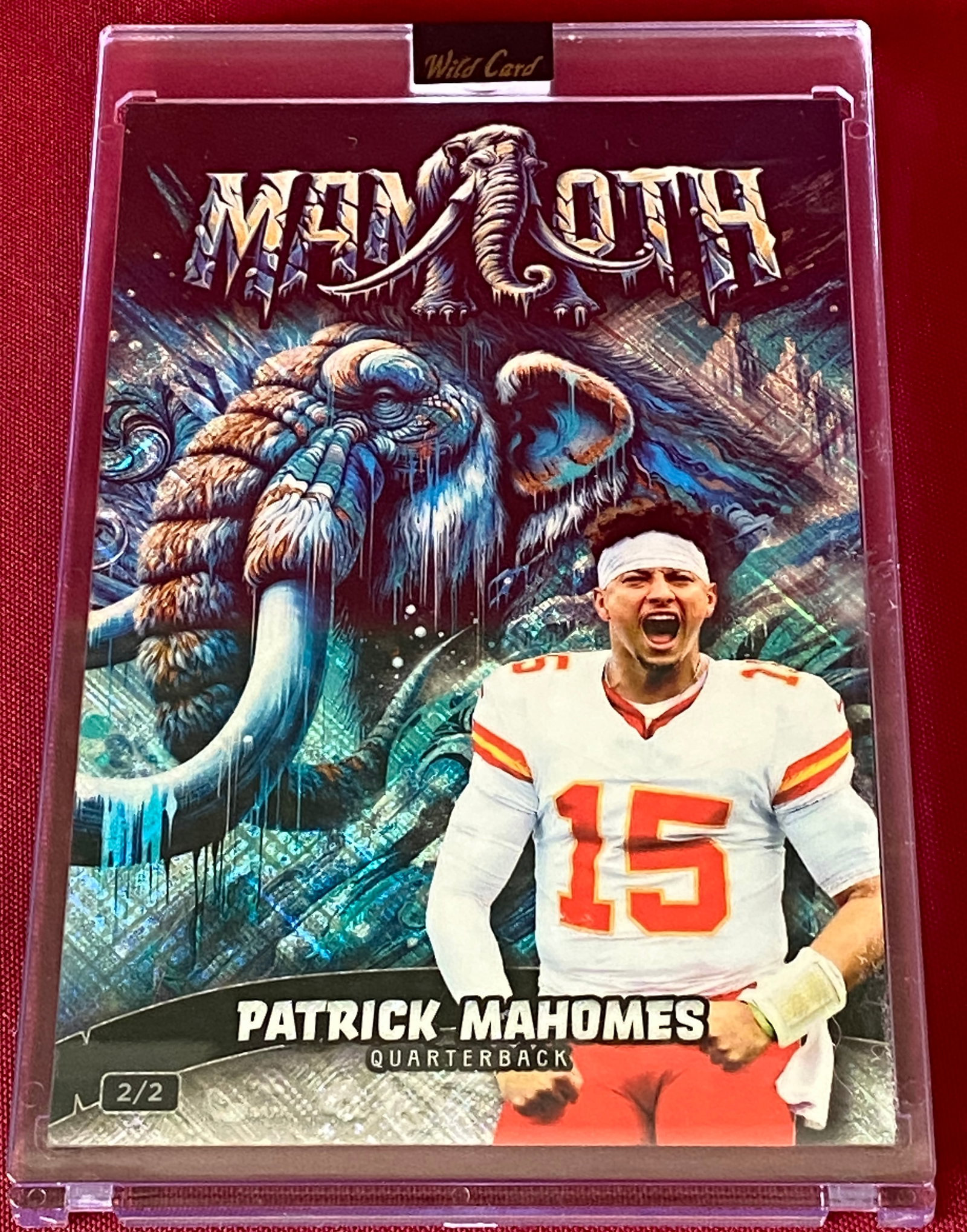 2024 Patrick Mahomes Quarterback Wildcard #PHMM01-PM - Mammoth Alumination Dino-Might Prehistoric (1 of 5)