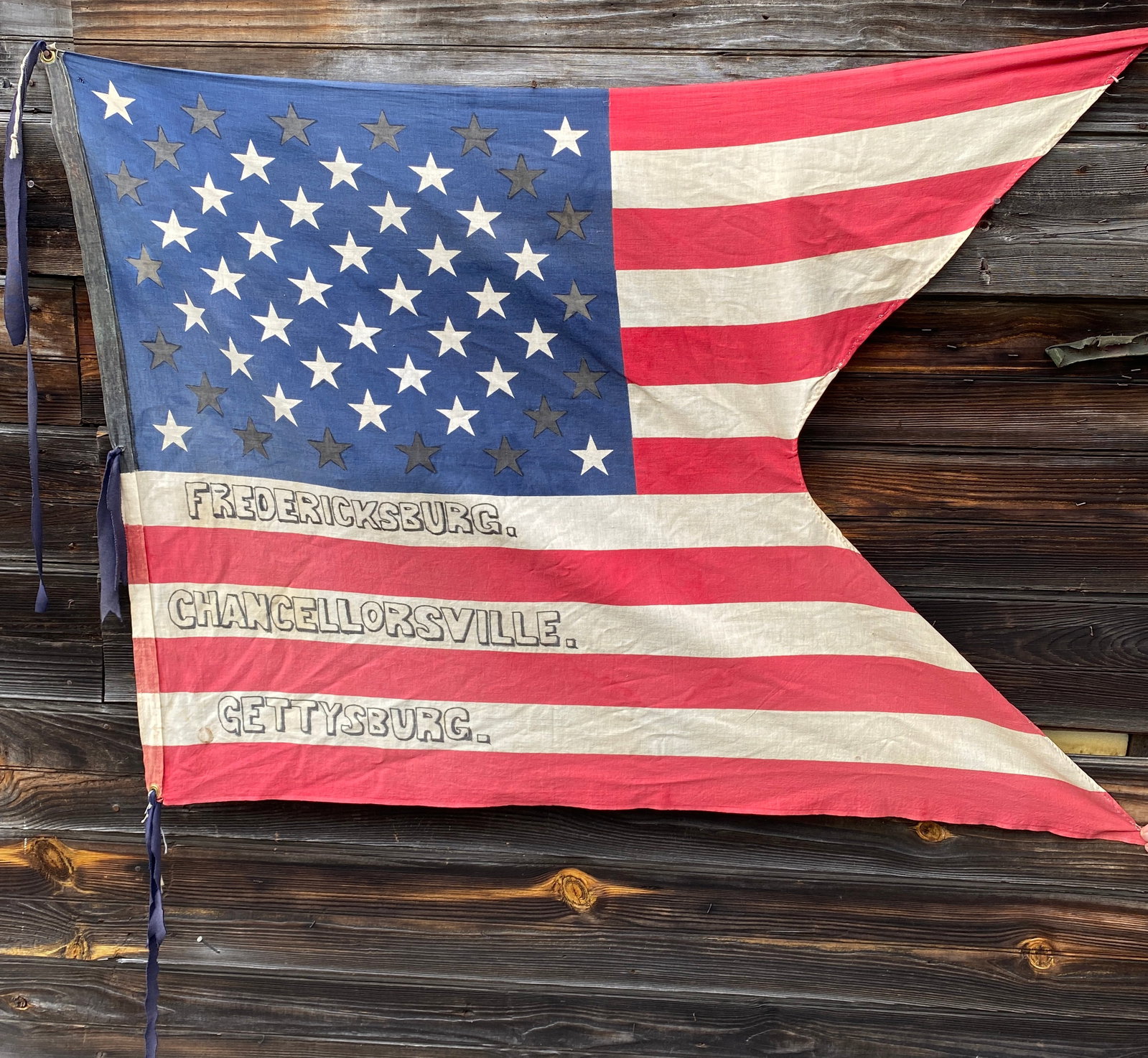 Customized American Flag Reading - Fredericksburg, Chancellorsville, Gettysburg (1 of 6)
