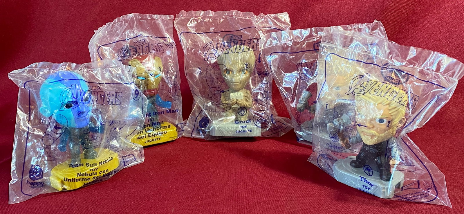 Five Marvel Happy Meal McDonald's Toys in Original Packages (1 of 7)