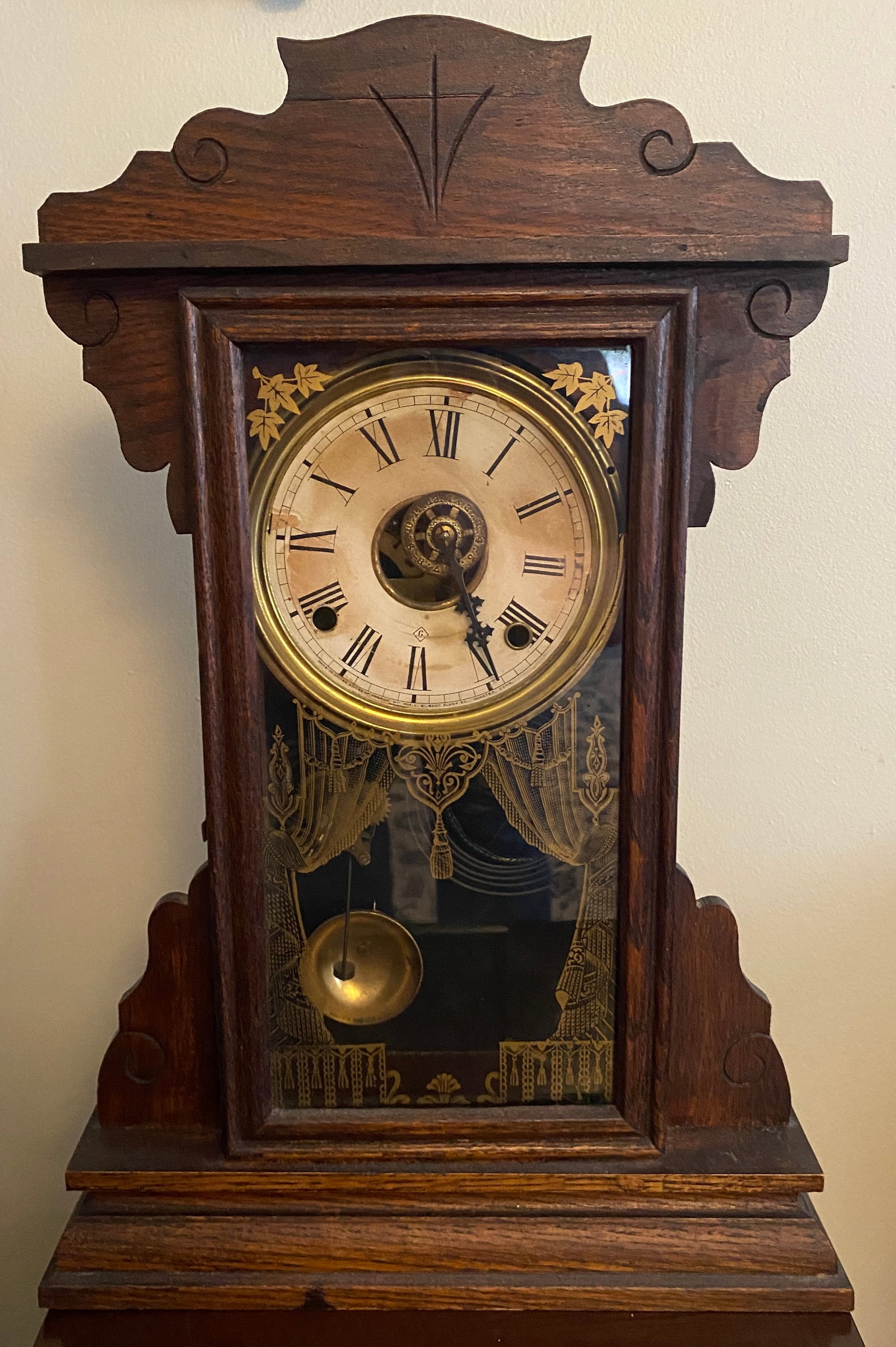 Antique Wm. L Gilbert Clock Co. Mantel Clock Regal No.78 with Key(s) - Winsted CT - Absolutely No (1 of 9)