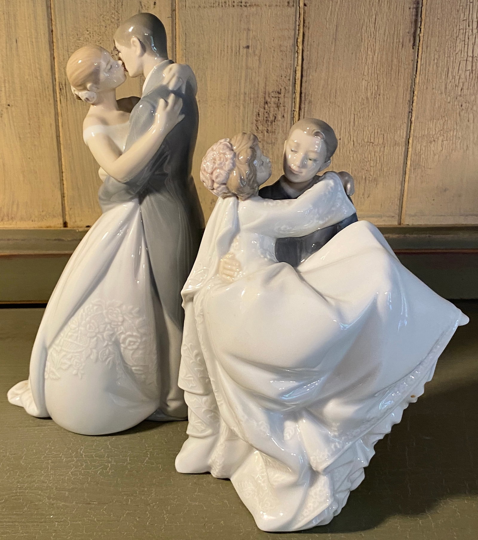 Two Llardo Nao Bride & Groom Figurines - 'A Kiss Forever' & 'The Perfect/Happiest Day' (has Box) - (1 of 9)