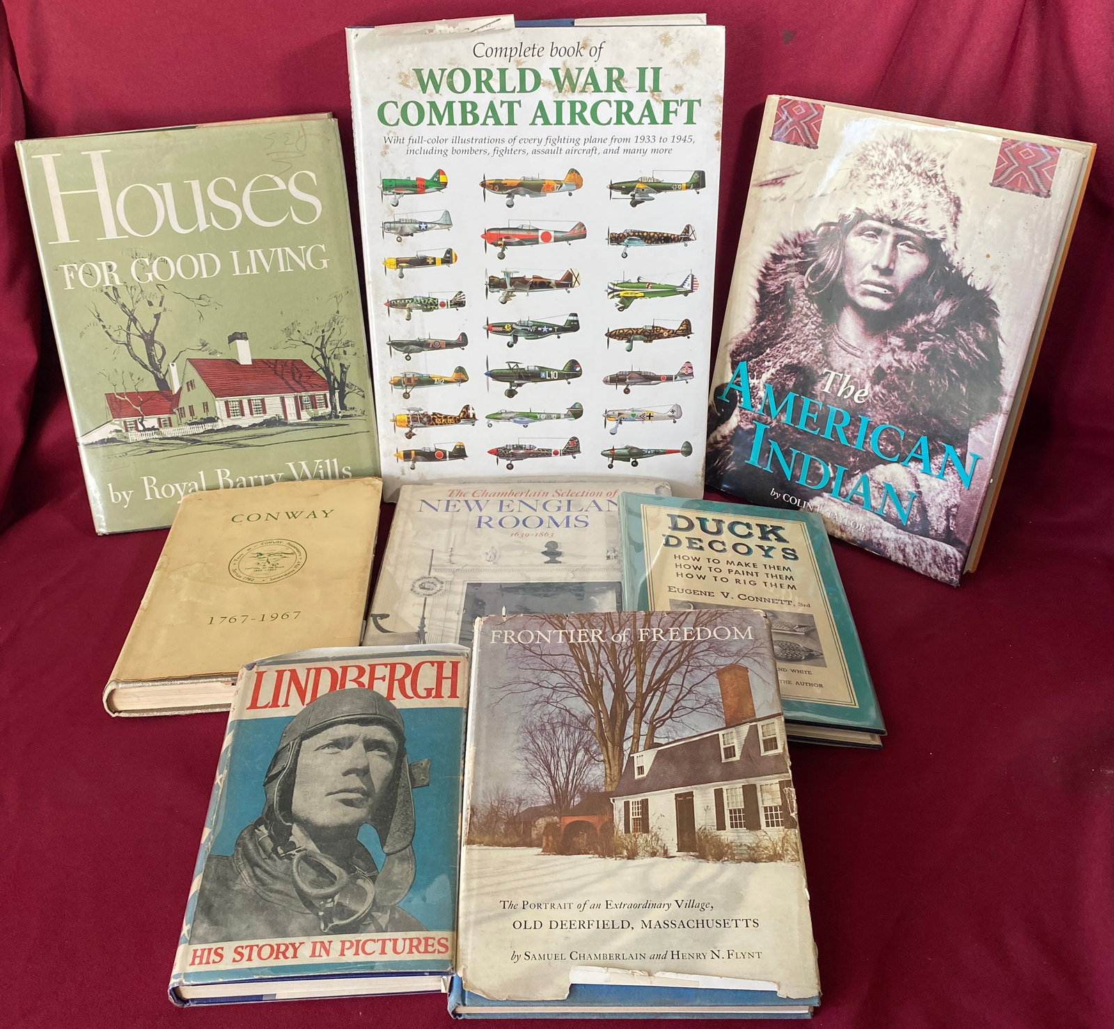 Large Lot of Books - Deerfield/Conway Mass History, Duck Decoys, The American Indian, Etc. (1 of 6)