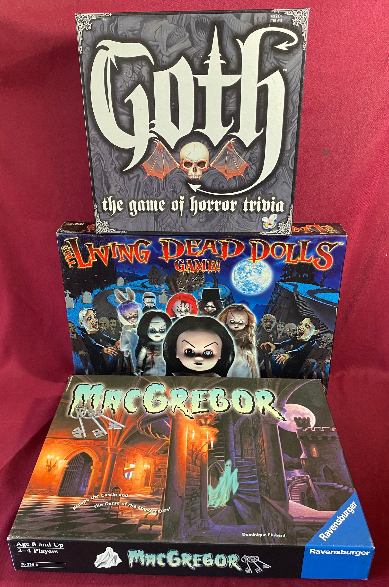 Three Board Games - Living Dead Dolls, Goth, Etc. (1 of 3)
