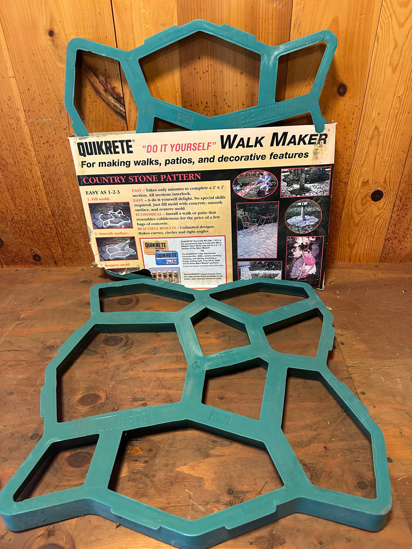 Two Walk Maker Stone Molds for Quikrete - 24"x24" - Absolutely No Shipping (1 of 3)