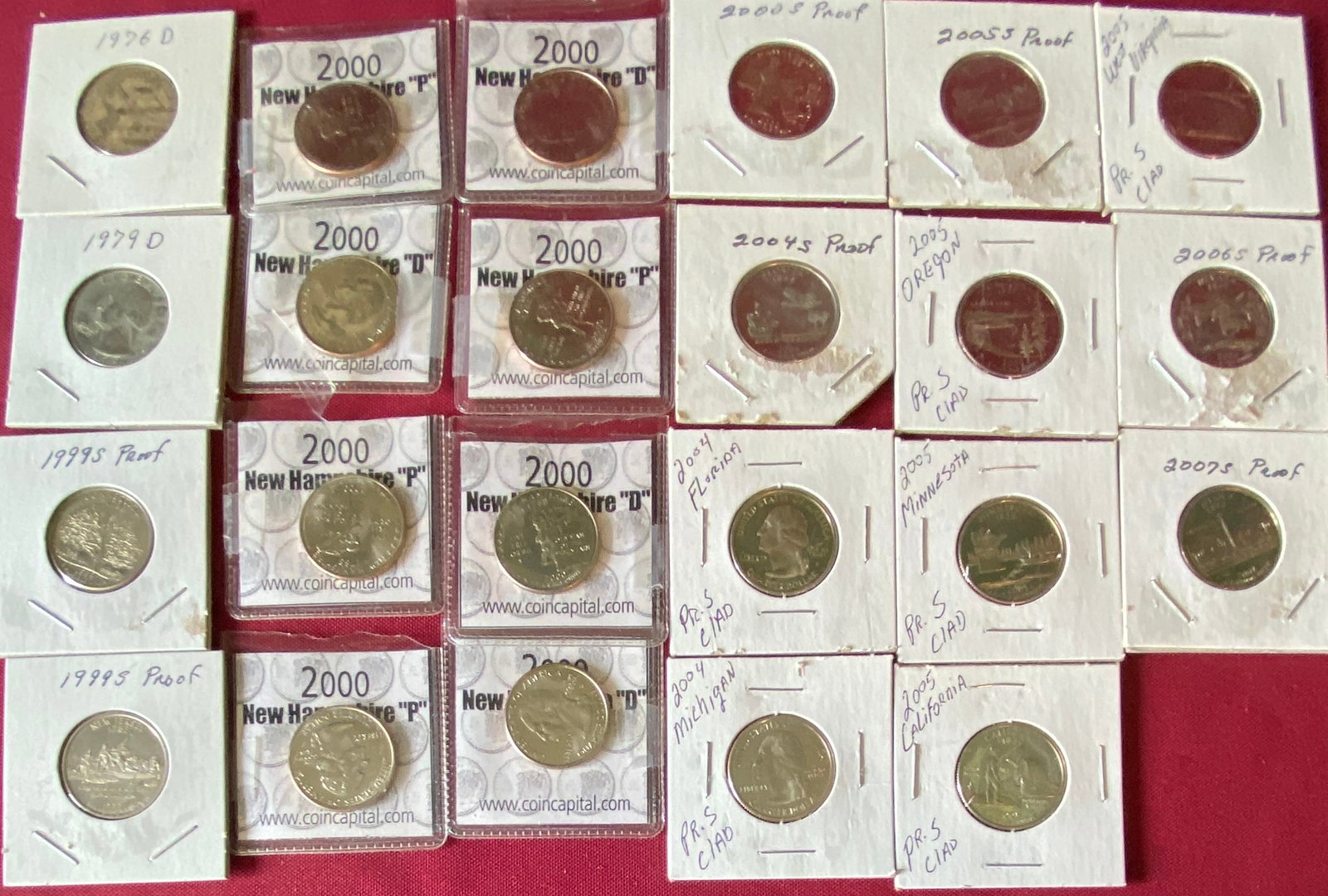 Various U.S. Quarters - Silver Clad, Proof, Etc. - 1976 -2007 (1 of 4)