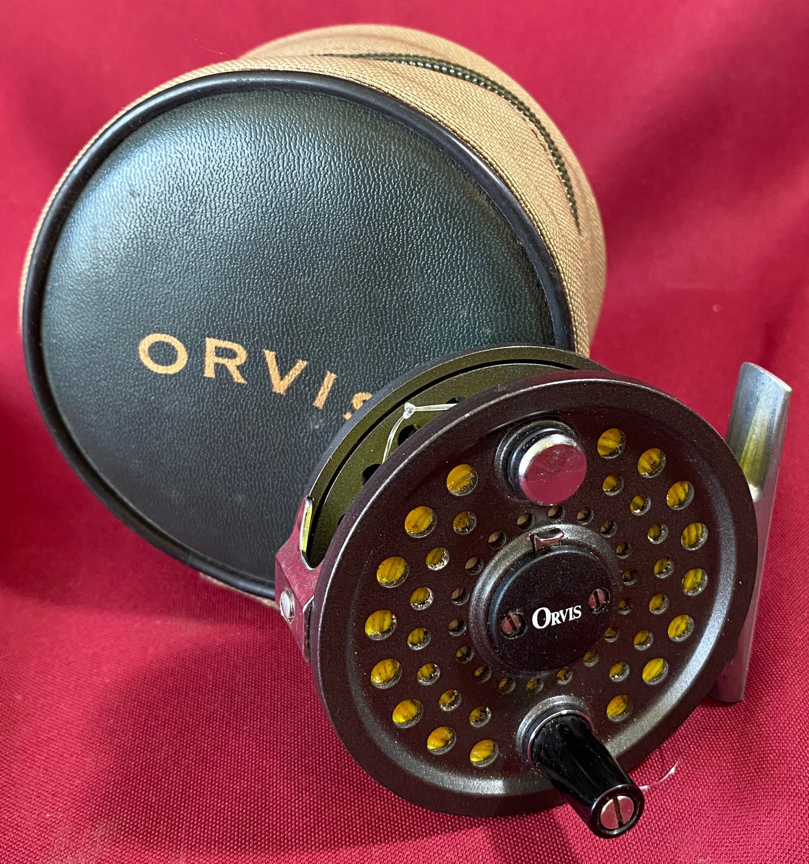 Orvis Battenkill 3/4 Fishing Reel with Case - Made in England: Orvis Battenkill 3/4 Fishing Reel with Case - Made in England
