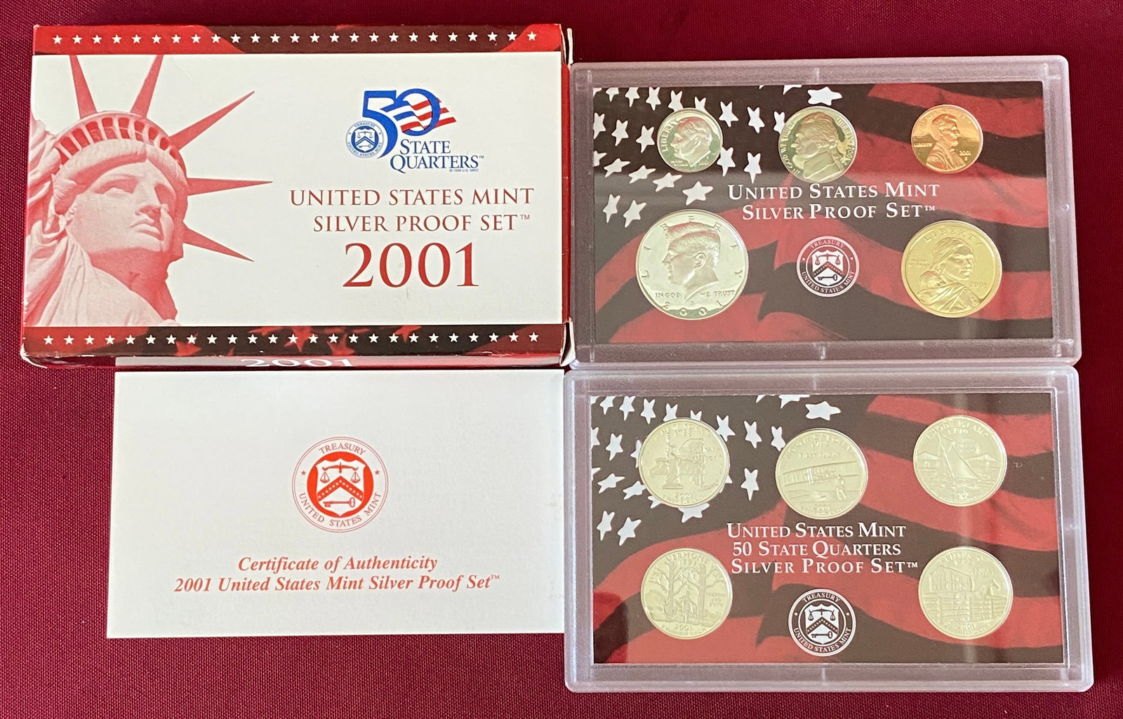 2001 U.S. Mint Silver Proof Set (1 of 2)