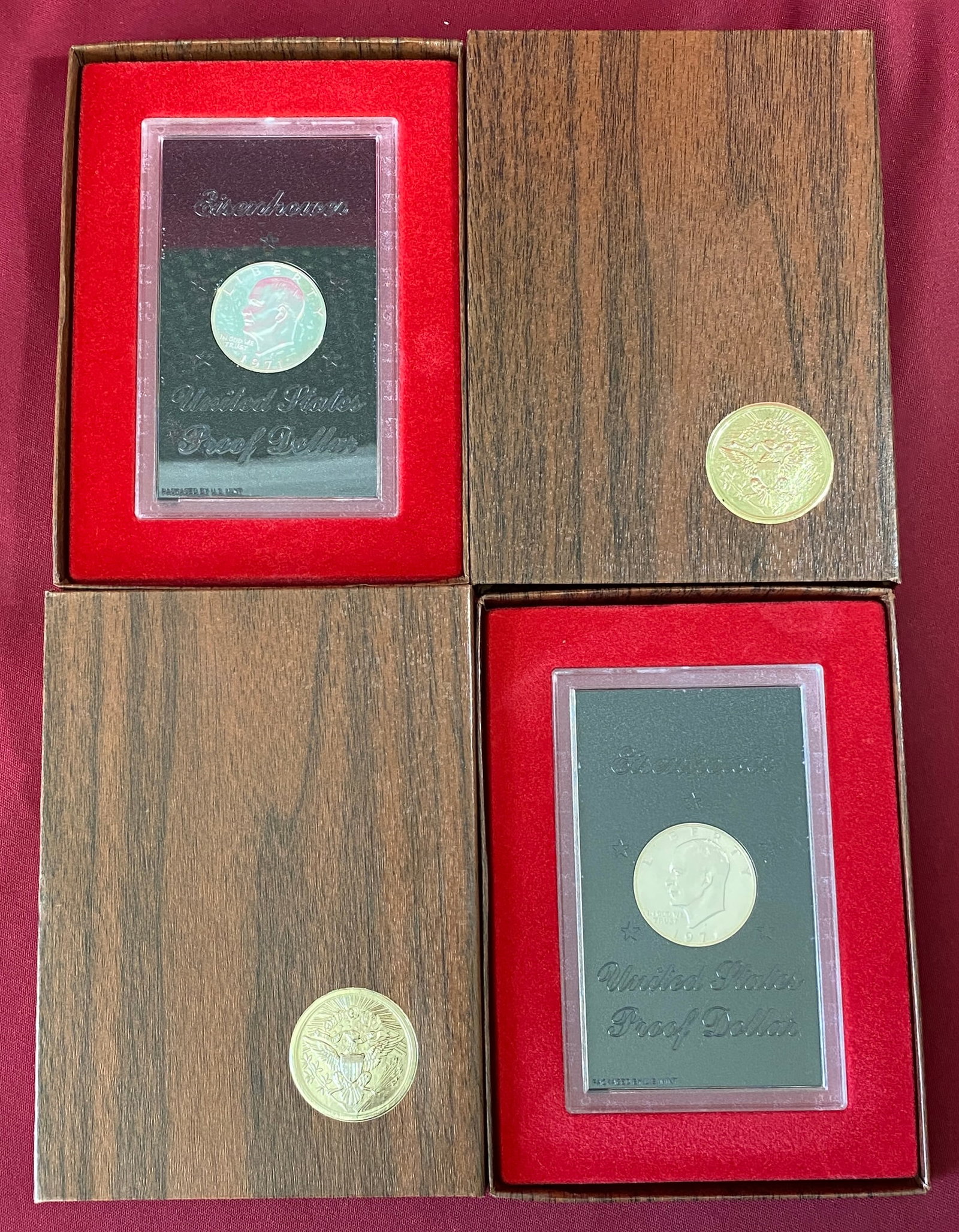 Two 1971 Eisenhower Proof Dollars (1 of 5)