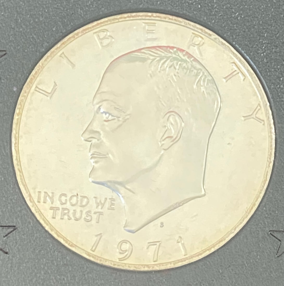 Two 1971 Eisenhower Proof Dollars - 4