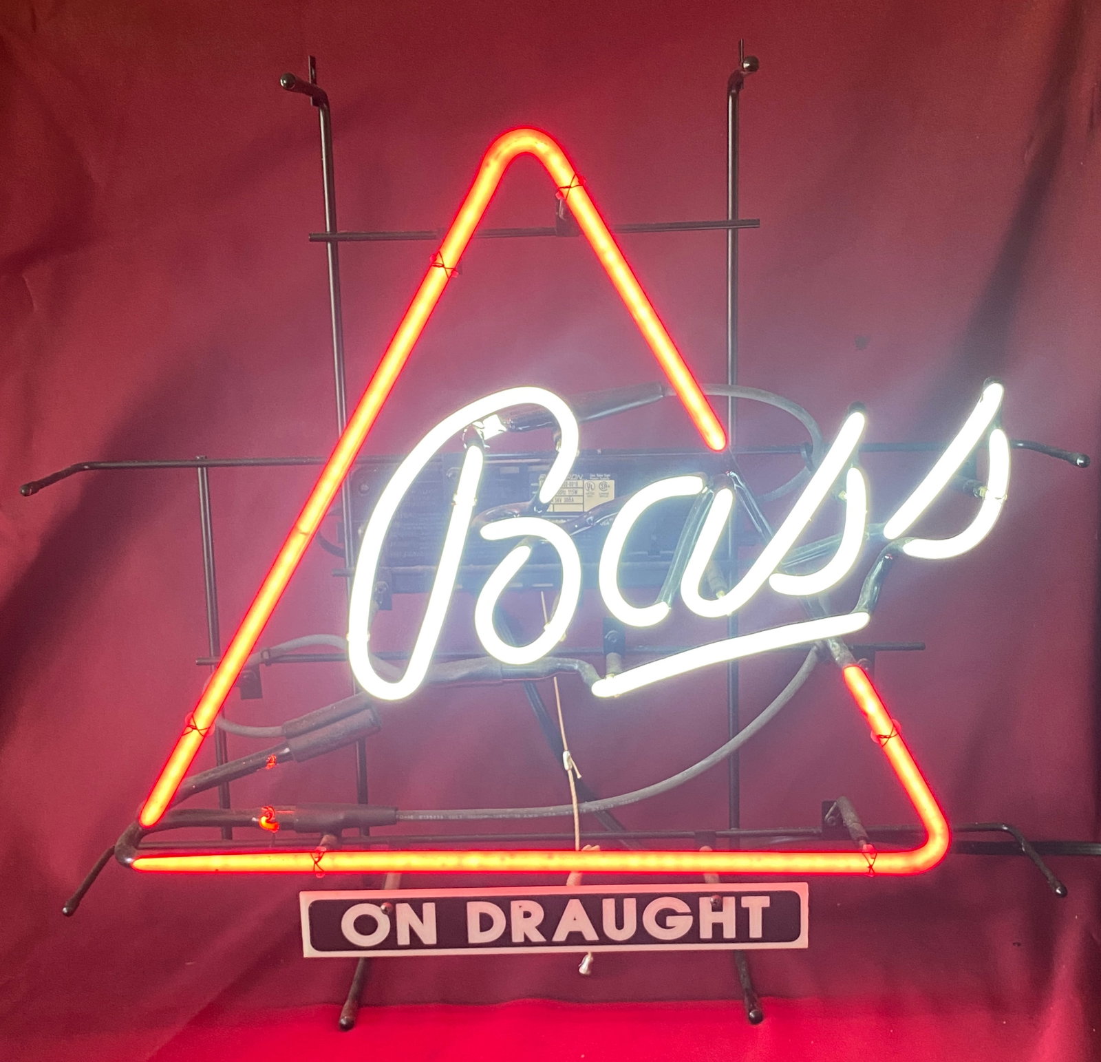 Bass Beer on Draught Fluorescent Light - 21"x21.5"x7" - Absolutely No Shipping (1 of 7)
