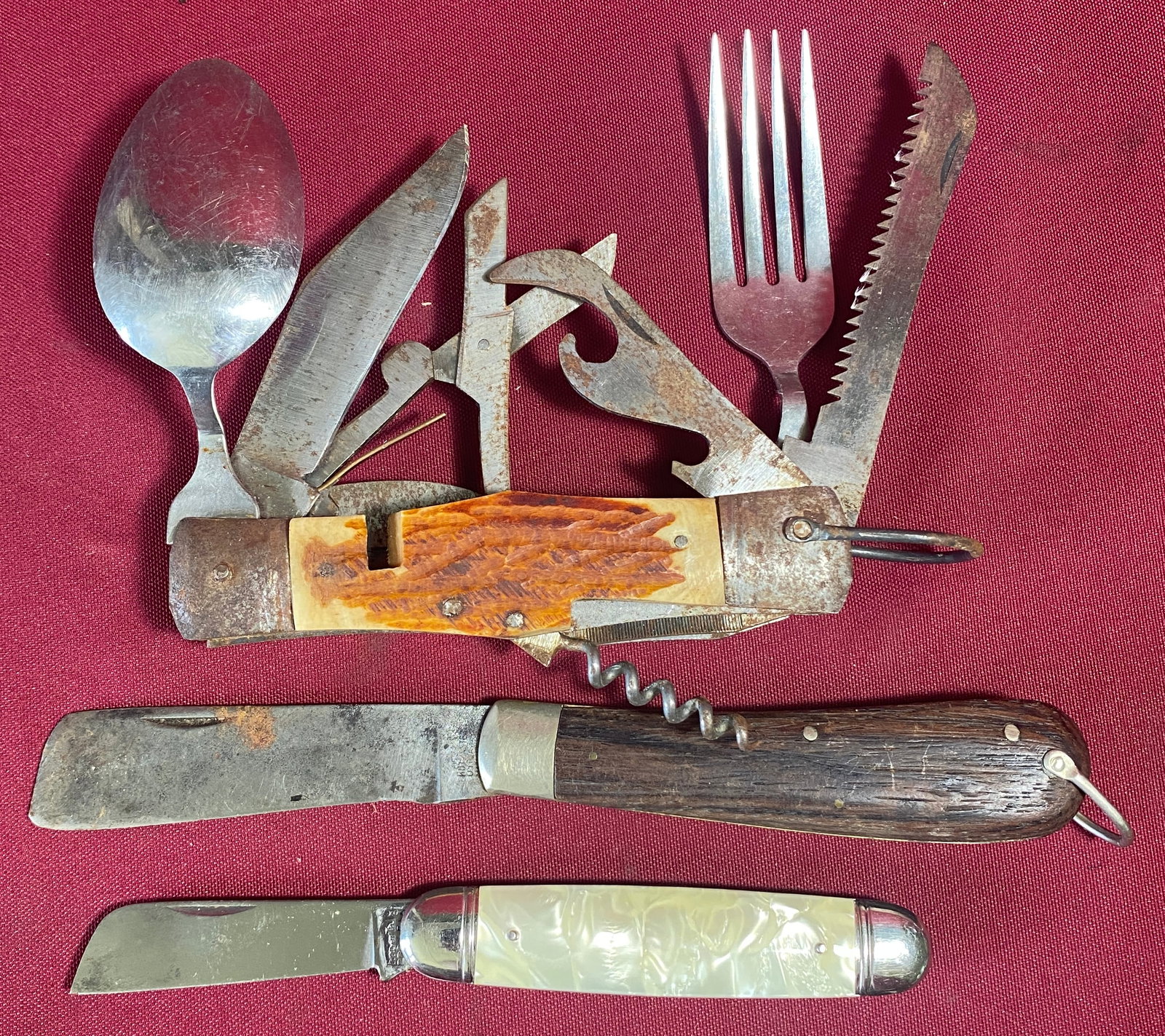 Three Various Older Style Jackknives - Imperial, Multi-tool, Etc. (1 of 4)