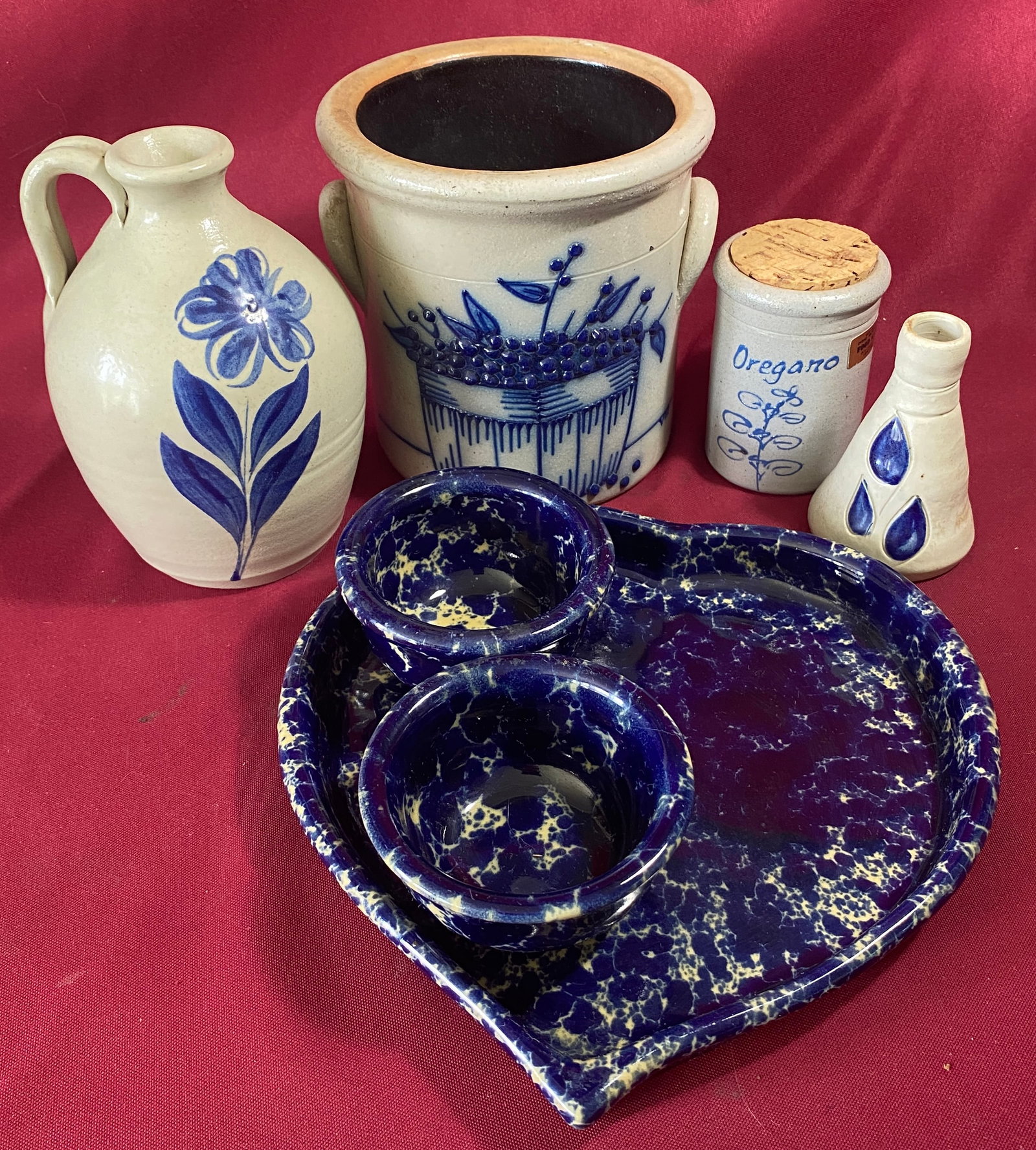 Modern Art Pottery - Salmon Falls, Rockdale, and Bennington, Heart Condiment Set, Etc. - Absolutely (1 of 8)