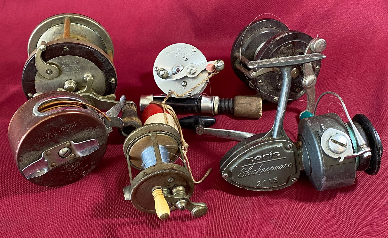 Six Various Style Fishing Reels - Ocean City, Penn, Shakespeare, Etc. (1 of 8)