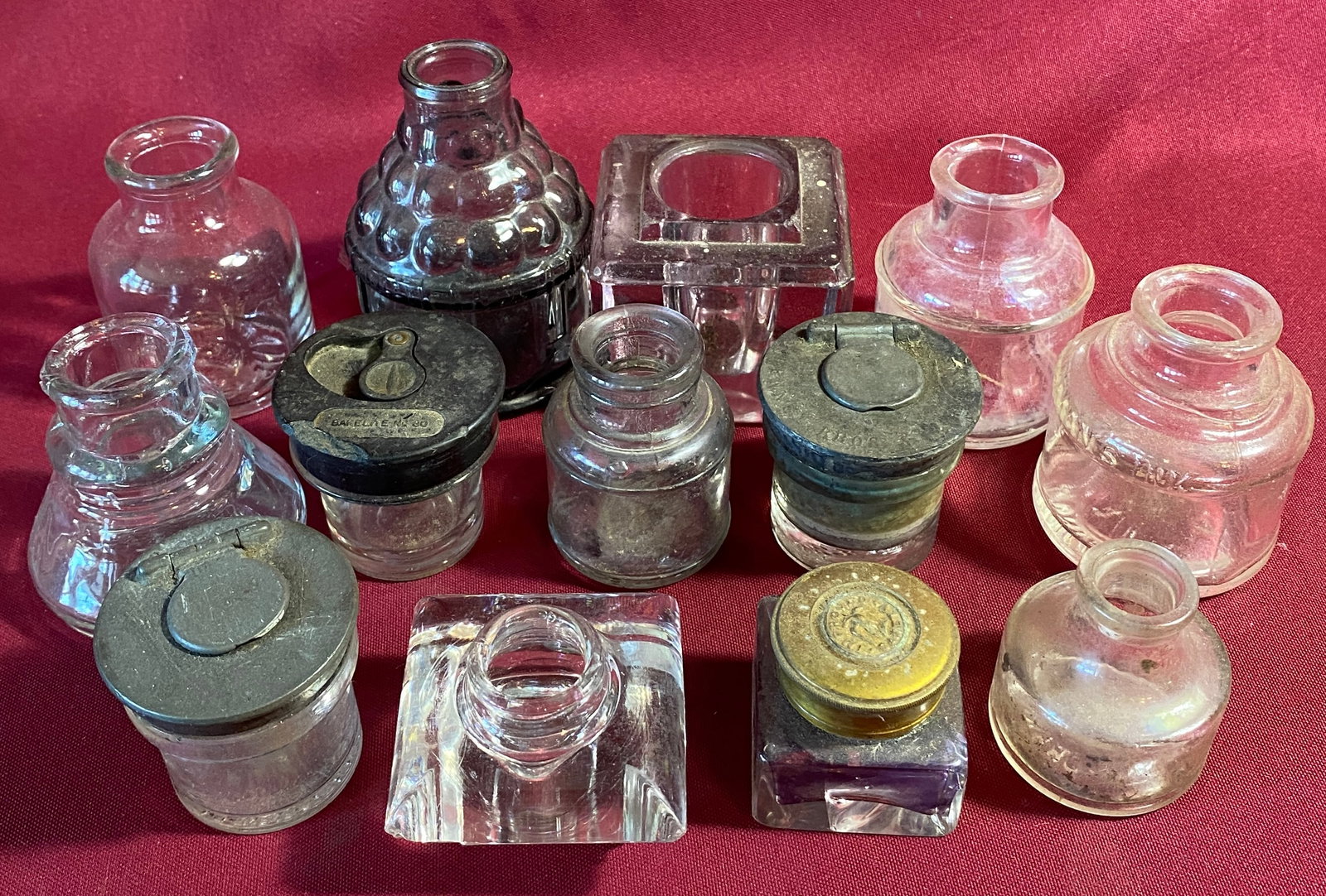 Collection of Various Older Ink Wells (1 of 5)