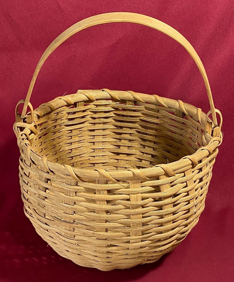 Splint Basket with Handle - Overall 13"x9" (1 of 5)