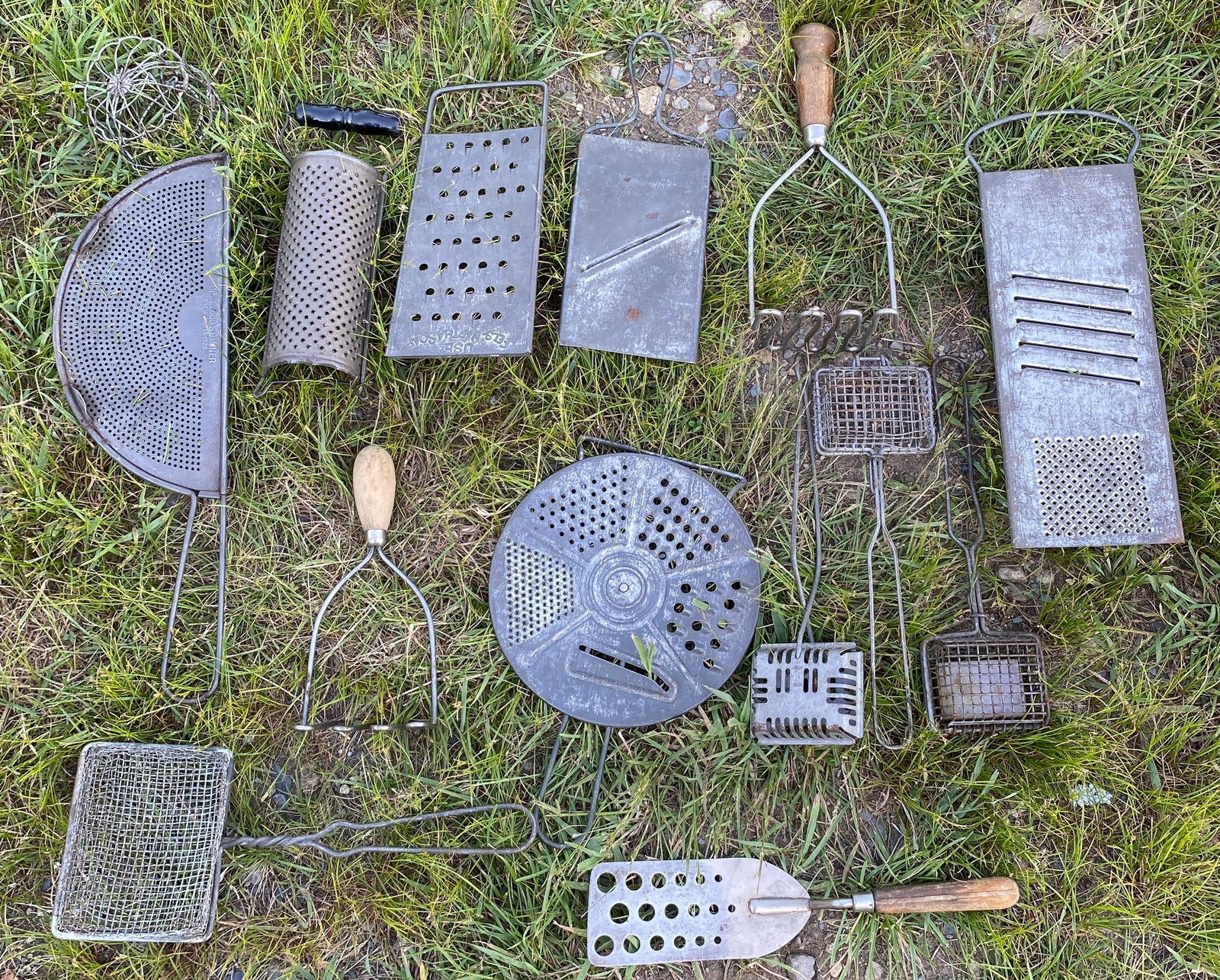 Antique Kitchen Tools - Soap Savers, Graters, Etc. - Several Rare Styles: Antique Kitchen Tools - Soap Savers, Graters, Etc. - Several Rare Styles
