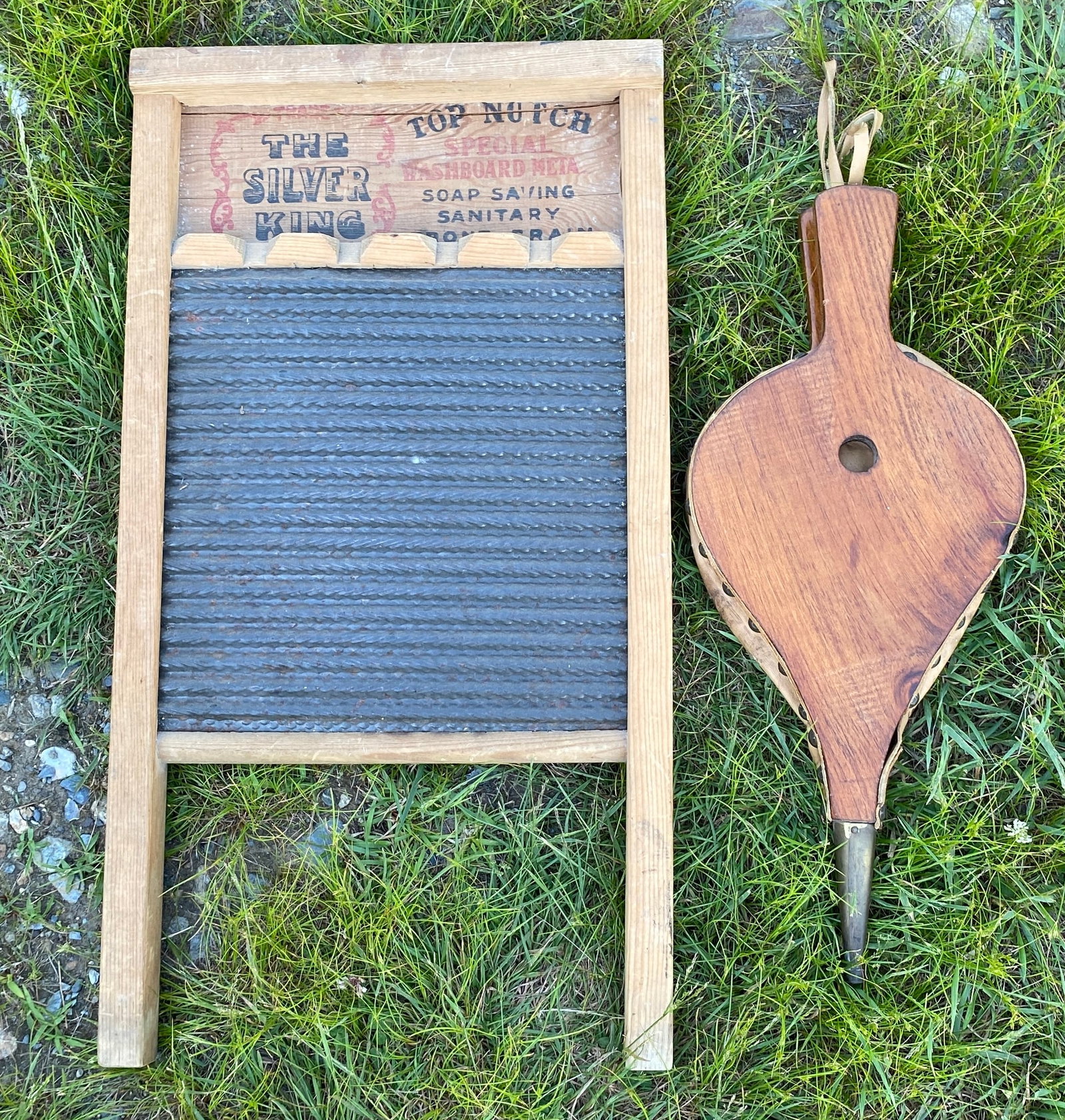 Advertising Washboard and Fireplace Bellow (1 of 3)