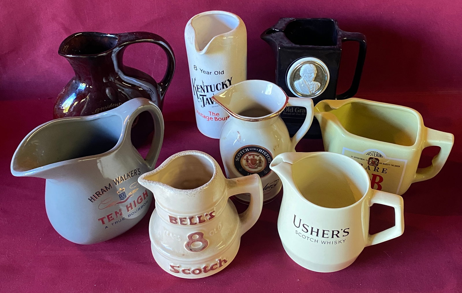 Alcohol Related Advertising Pitchers - Bourbon, Scotch Whiskey, Etc. - Absolutely No Shipping (1 of 4)