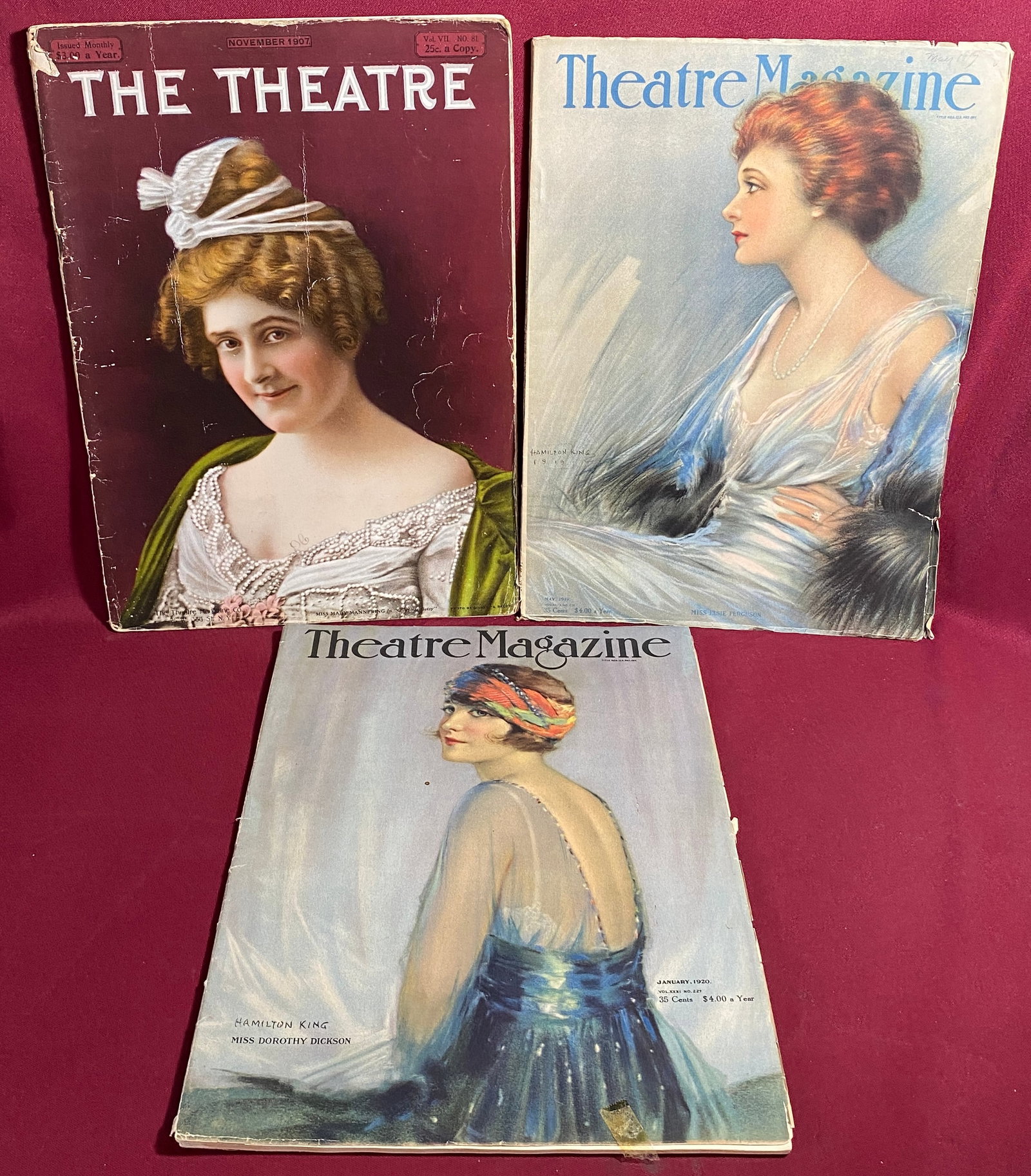 Three Rare Theatre Magazines from 1907-1920 (1 of 5)