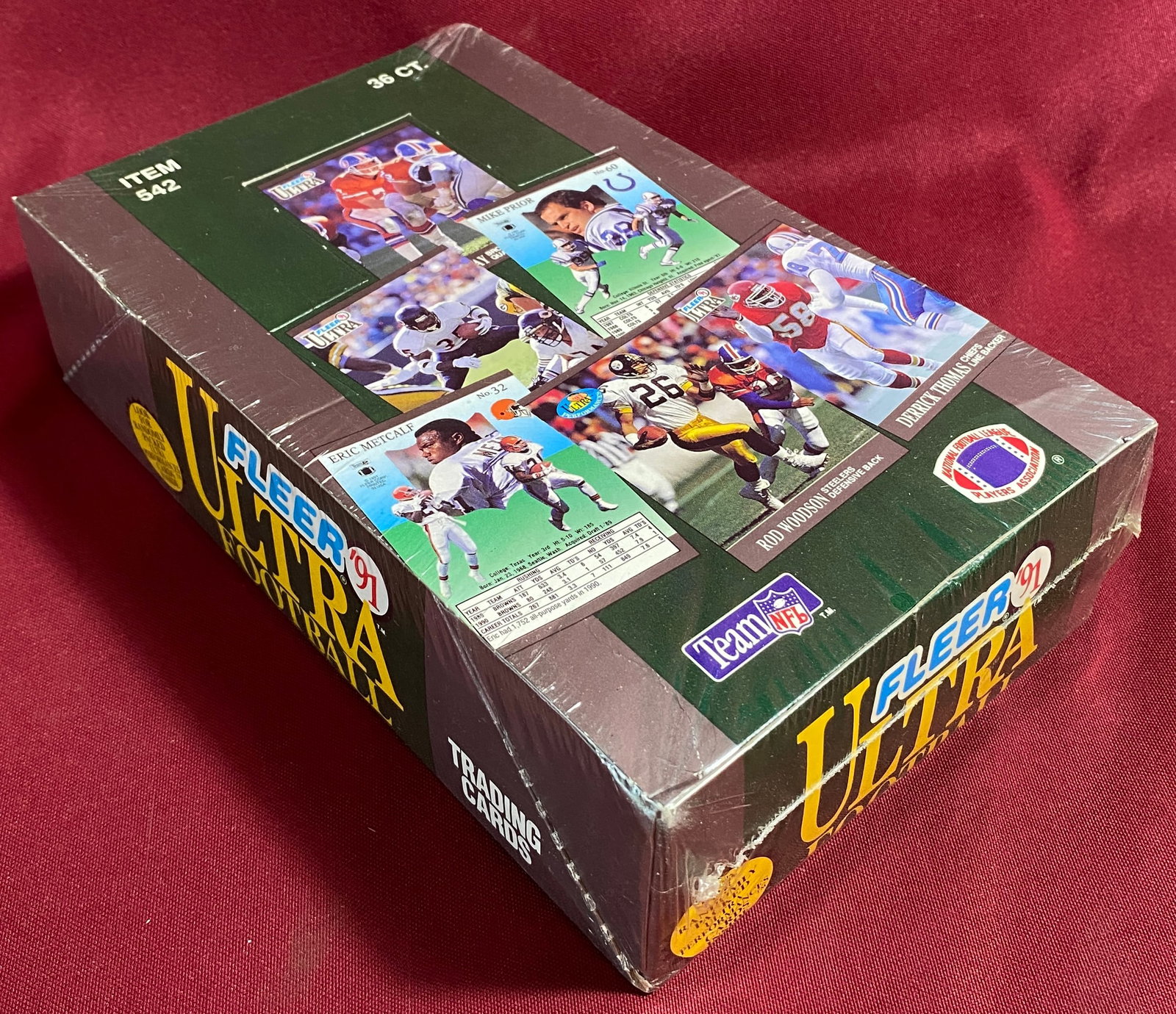 Factory Sealed Box of 1991 Fleer Ultra Football: Factory Sealed Box of 1991 Fleer Ultra Football