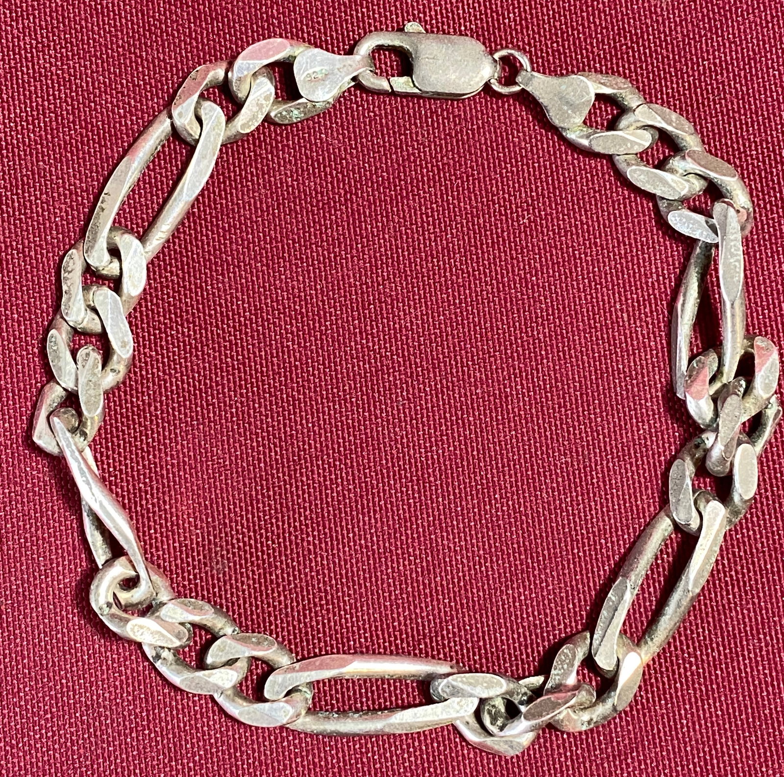 Sterling Silver 9" Link Bracelet - 25.37 Grams: Sterling Silver 9" Link Bracelet - 25.37 Grams