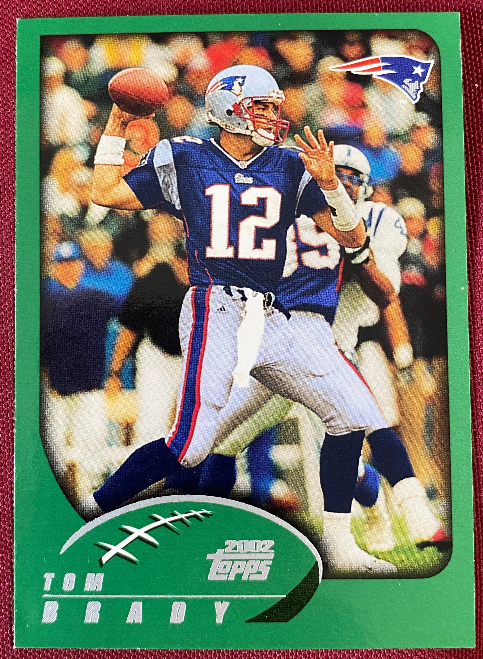 2002 TOPPS Tom Brady #248 Football Card: 2002 TOPPS Tom Brady #248 Football Card