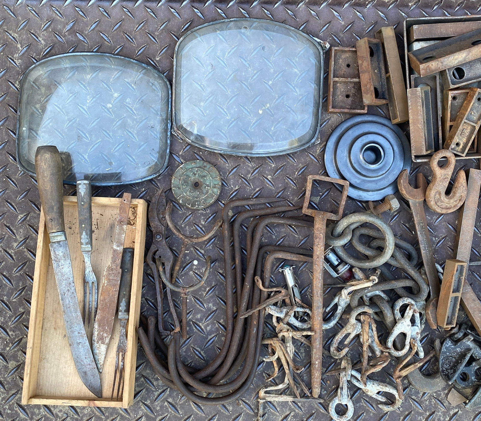 Old Tools, Hardware, Flatware, Etc. - 2