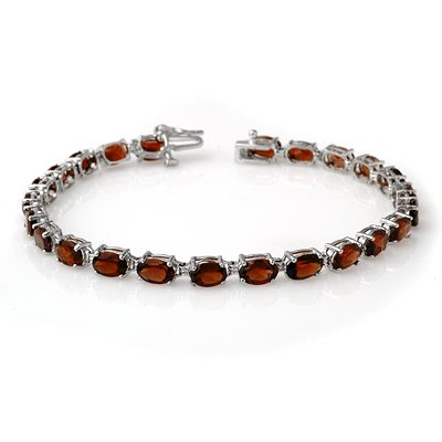 Overstock 15.50ctw Garnet Tennis Bracelet White Gold