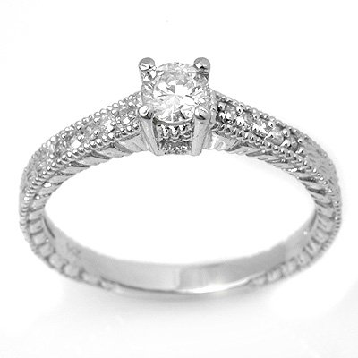 Diamond 0.50ctw Solitaire Engagement Anniversary Ring: Lot no.: 99143A BRAND NEW, GENUINE 0.50 ctw DIAMOND ENGAGEMENT ANNIVERSARY RING CENTER DIAMOND: 1 ROUND CUT 0.35 ctw DIAMOND ACCENT: 10 ROUND CUT 0.15 ctw CLARITY: I COLOR: G - I GOLD: APPROXIMATELY 3