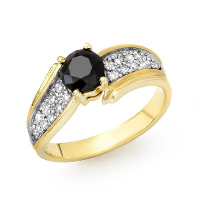 Solitaire 1.4ctw White & Black Diamond Ring Yellow Gold: Lot no.: 99391A SOLITAIRE 1.4ctw WHITE & BLACK DIAMOND RING IN 10KT YELLOW GOLD BLACK DIAMOND: 1 BRILLIANT CUT 1.0 ctw DIAMOND ACCENT: 20 ROUND CUT 0.40 ctw CLARITY: OPAQUE / SI3-I2 COLOR: BLACK / H-K