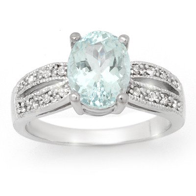 3.30ct Certified Aquamarine & Diamond Ring 14K W Gold: Lot no.: 99821A GENUINE 3.30 ctw AQUAMARINE & DIAMOND RING SET IN 14KT WHITE GOLD GEMSTONE: 1 OVAL AQUAMARINE 3.0ctw DIAMOND: 16 ROUND CUT 0.30ctw CLARITY: SI2-I2 COLOR: H-J GOLD: APPROXIMATELY 4.70 G