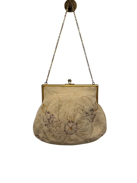 Victorian Flower Handmade Glass Beaded Purse (1 of 5)