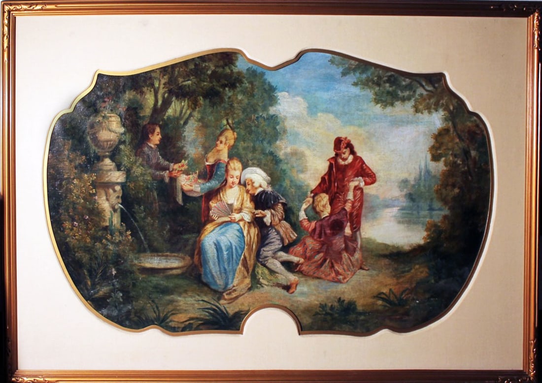 French old master Mystery Artist 1700's painting HUGE (1 of 5)