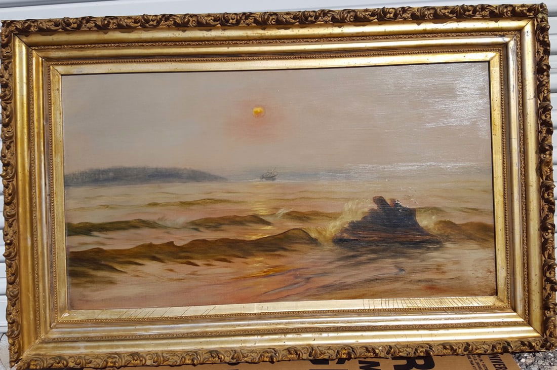 Luminist Seascape Antique Painting (1 of 3)