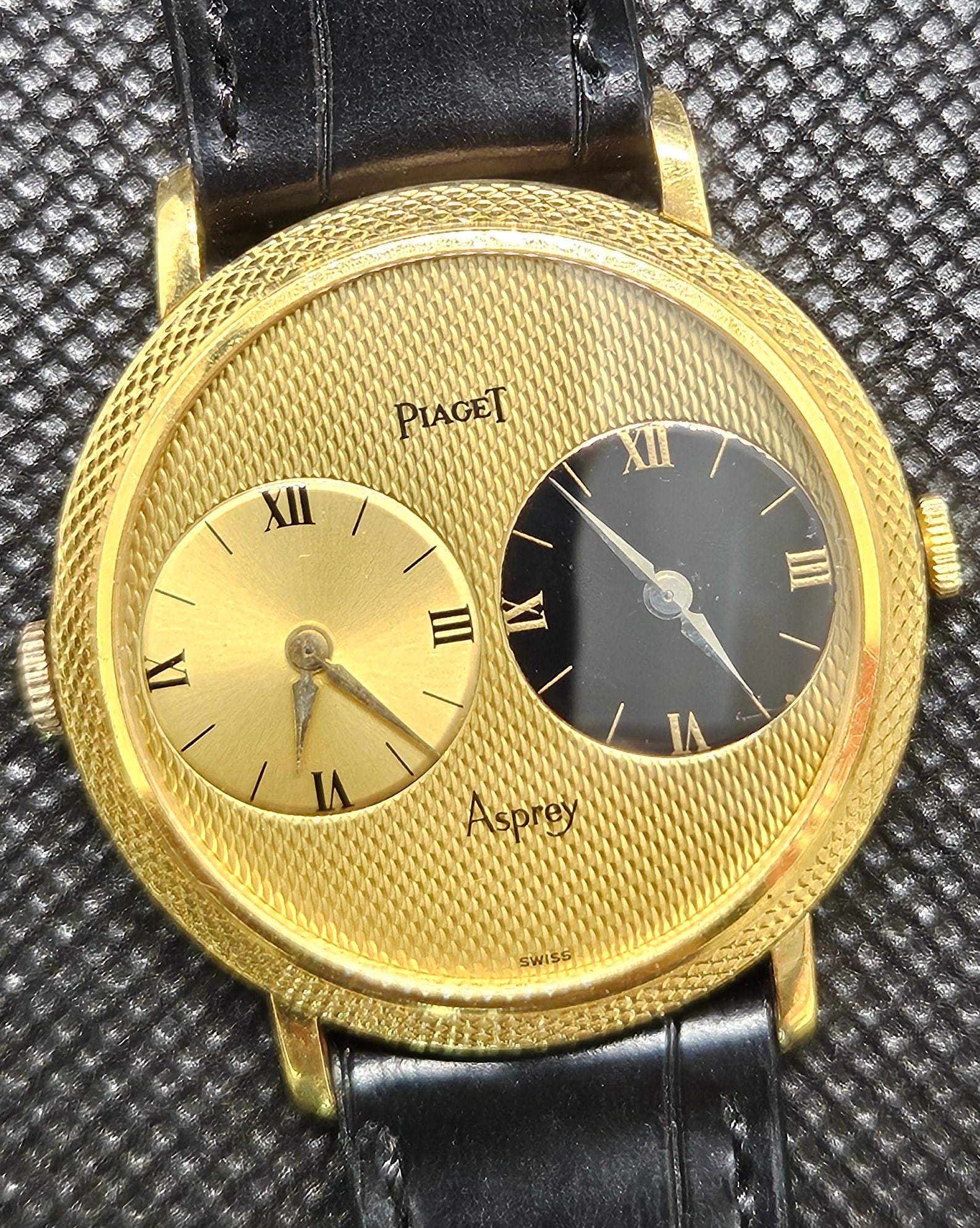 Piaget dual time watch, signed Asprey. Vintage 1970’s (1 of 6)