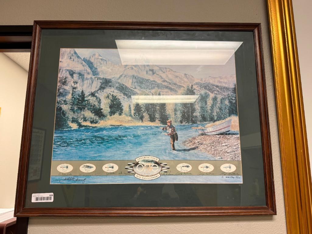 1994 JACKSON HOLE 10TH ANNIVERSARY "ONE FLY" FLY FISHING PRINT (1 of 8)