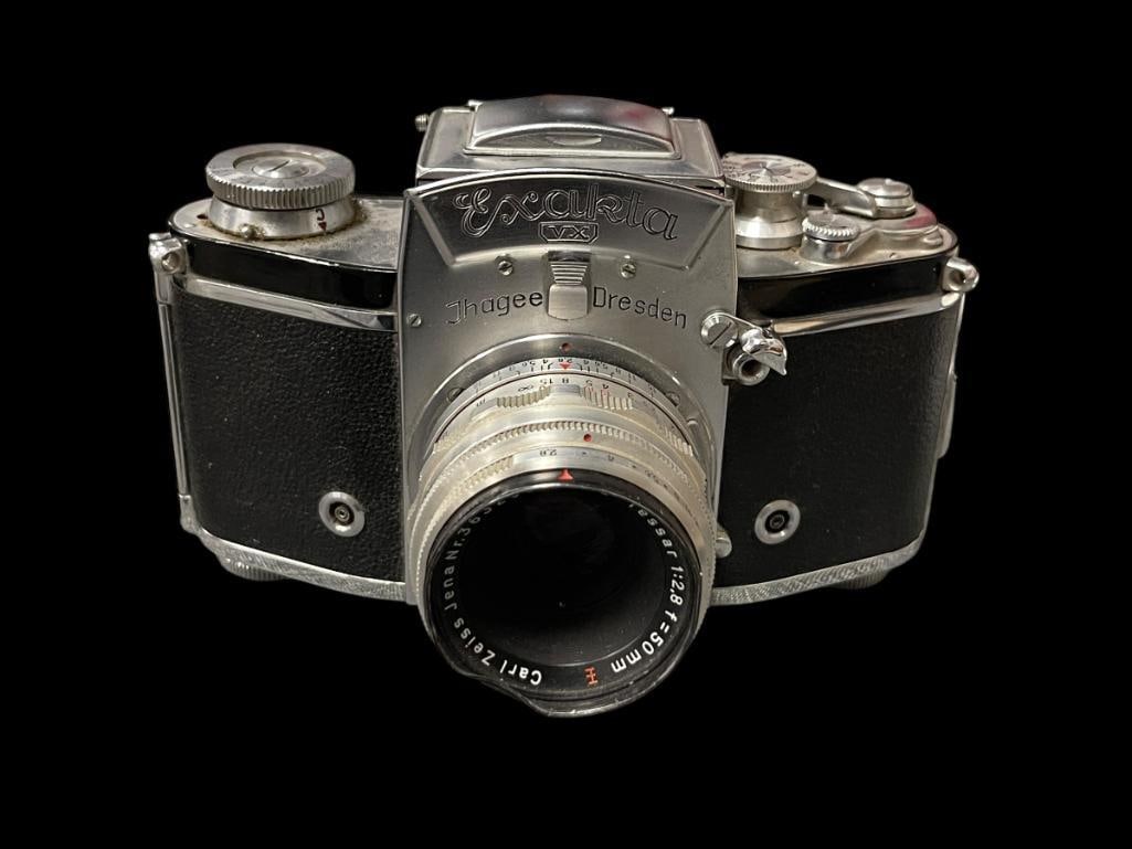 VINTAGE IHAGEE EXAKTA VX 35MM GERMAN MADE SLR CAMERA (1 of 9)