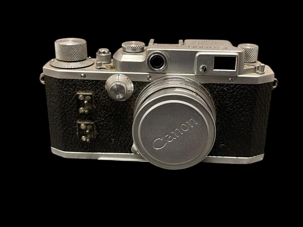 VINTAGE 1950 CANON IIB 35MM RANGEFINDER CAMERA IN FULLY FUNCTIONING CONDITION (1 of 6)
