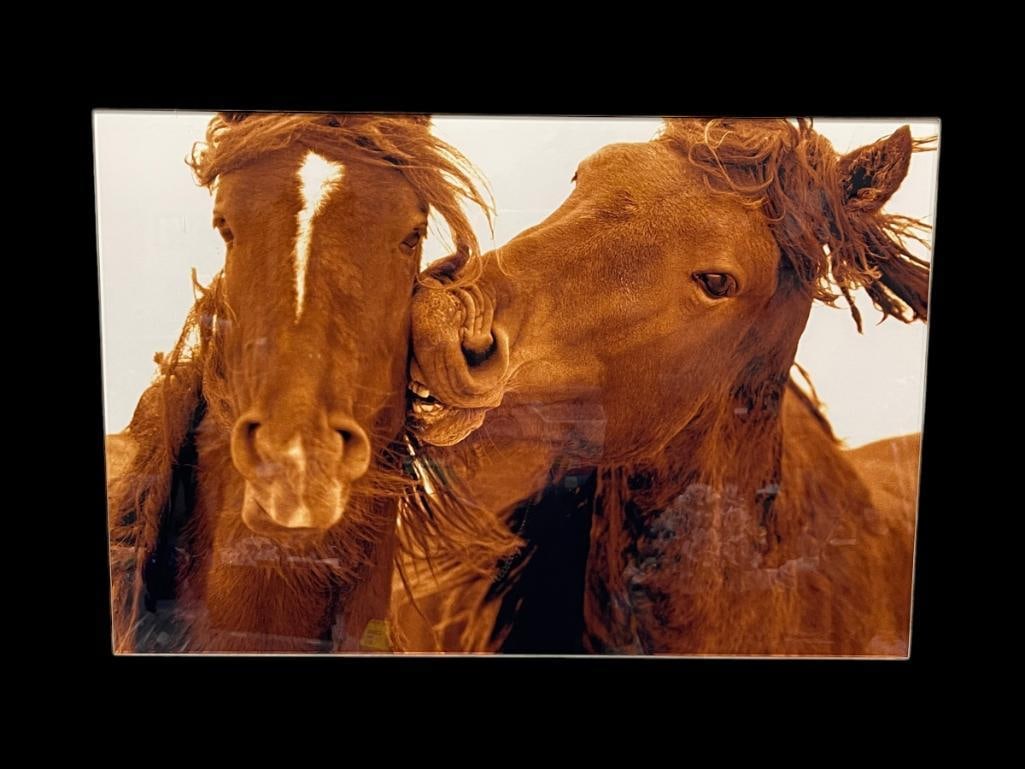 SIGNED A/P "LOVE BITE" SEPIA TONED METALLIC CHOMOGENIC PRINT BY ROMANIAN ROBERTO DUTESCO OF NEW Y... (1 of 8)